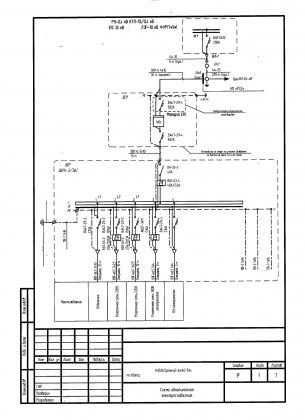 Схема шкафа учета электроэнергии 380в
